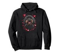 Valentine's Day Portuguese Water Dog Pullover Hoodie