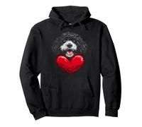 Valentine's Day Portuguese Water Dog Pullover Hoodie
