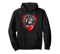 Valentine's Day Portuguese Water Dog Pullover Hoodie