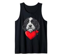 Valentine's Day Portuguese Water Dog Tank Top