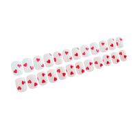 Valentine's Day Press On Nails Heart Short Square Claws