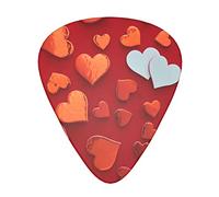 Valentines Day Printed Guitar Picks 12 Pack Picks Sampler With Storage Box For Guitar Bass Ukulele 0.46mm