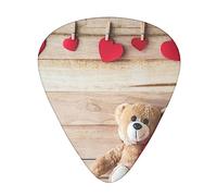 Valentine'S Day Printed Guitar Picks With Organizer Storage Box 0.46 0.71 0.96 Mm Includes Thin Medium Heavy For Bass Electric Acoustic Guitars Ukulele 12 Pack