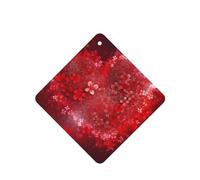 Valentine'S Day Red Heart Flower Car Air Fresheners 6 Pcs, Funny Hanging Car Air Fresheners Cute Long Lasting Scented Mirror Hanging Decoration Ornaments Gift Interior Decor Accessories For Men Women