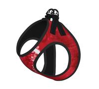 Valentine'S Day Red Heart Flower Compact Pet Suspender Vest-The Perfect Small Pet For A Comfortable Walk