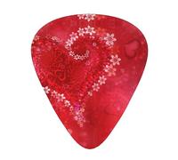 Valentine'S Day Red Heart Flower High-Quality, Wear-Resistant And Tough Guitar Picks Give You A Different Musical Experience