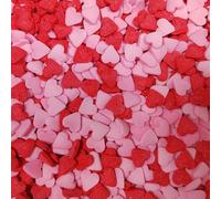 Valentine's Day Red Pink Hearts Sprinkles Cake Decorations Cupcake Toppers Cookie Decorating Wedding Party Valentine Supplies