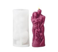 Valentine's Day Resin Mold - Cuddle Couple Candle Silicone, 3D Hug Human Body Abstract Scented Silicone Mold | for Candle Making, DIY Soap, Clay,
