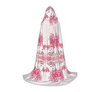 Valentine'S Day Romantic Heart Trees Bicycle Hooded Cape For Teenagers Witch Vampire Cosplay Party Halloween Christmas Printed Long Cloak