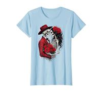 VALENTINES DAY ROMANTIC SKELETON COUPLE DAY OF THE DEAD T-Shirt