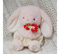 Valentine's Day Rose Stuffed Plush Toy Handmade Anime Cartoon Bouquet Bear Hug Cute Rabbit Puppy T5k1