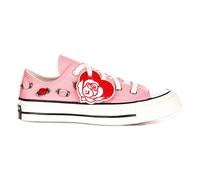 Converse A13649C Men's Chuck 70 Valentine's Day Roses Platforms, Pink White, 8.5 Women/6.5 Men
