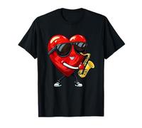 Valentine's Day Saxophone For Men Women Sax Player Musician T-Shirt