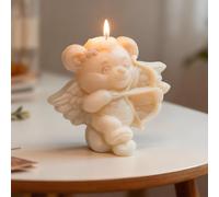 Valentine's Day Scented Candle Silicone Mold,Rose Candle Mould, DIY Candle Making Moulds for Home Decor, Party and Wedding Decorations,Valentine's Day Mother's Day Party Gifts (bearA)