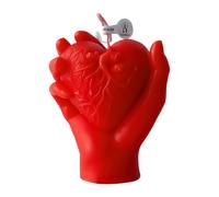 Valentines Day Scented Candles - Valentine's Day Desk Ornament - Hand Held Heart Aromatherapy Candles,for Wife Girlfriend Couples Wedding Anniversaries Engagement Party Yoga Meditation