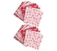 Valentine's Day Scrapbook Paper - 30 x 30 cm Large Pattern Sheets, Offset Cardboard Pack, Double Sided Craft Paper With Heart Stripes Checked Text Designs | Special Set for Scrapbooking, Card Making