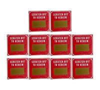 Valentine's Day Scratch Cards, 10-Pack Make Your Own Scratch Cards, Valentines Love Coupons, Date Night Couples Cards for Valentines Birthday Anniversaries