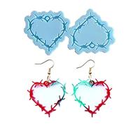 Valentine's Day Series Earring Silicone Mold Suitable for Epoxy Resin Craft Earrings Pendant Earrings Jewelry Making Pendant