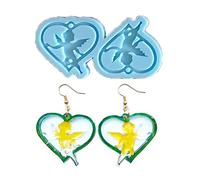 Valentine's Day Series Mold Love Angel Silicone Earring Mold for Resin Casting Jewelry Making Craft Pendant