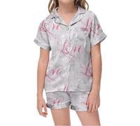 Valentine's Day Set for Girls Cozy Two-Piece with Pockets Brown Long Sleeve Top My First Birthday Outfit 3-4 Clothes Baby Boy Valentine's