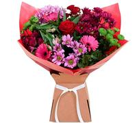 Valentines Day Simplicity Flower Bouquet Gift - A Romantic Luxury Floral Arrangement From the Heart and Tied with a Lace - The Ultimate Valentines Gift.