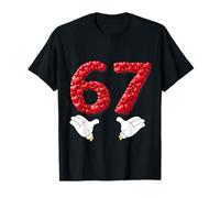 Valentines Day Six Seven 6 7 Meme Hand Red Heart 67 Matching T-Shirt