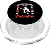Valentine's Day Skateboarding is My Valentine PopSockets PopGrip for MagSafe