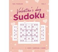 Valentine's Day Sudoku vol.1: 125+ Sudoku Puzzle Books For Adults - Valentine Gift For Her or Him