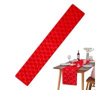Valentine's Day Table Runner, for Dinner and Decoration, Red Table Cloth - for Party, Birthday, Wedding, Christmas, Banquet, Thematic Dining Room