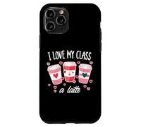 Valentines Day Teacher Coffee Love My Class Latte Women Men Case for iPhone 11 Pro