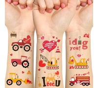 Valentine's Day Temporary Tattoos 68 Styles V-Day Hot Pink Foil Tattoos Galentines Day Decoration Be Mine Party Favor (I Dig You)