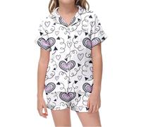 Valentine's Day Themed Girls' Outfit Set Cozy Two-Piece Casual Wear with Functional Pocket Baby Girl Party Dress Valentines Fall Clothing 1 Year Old Boy Clothes