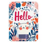 Valentines Day Tree Cat Hello LCD Display kitchen scale for food 11lb/0.18oz, 5kg/5g gram food scale with 4 unit for Soap Making Spices Cooking (Batteries not Included)