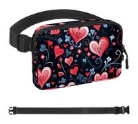 Valentine's Day Tree Seedling Love-334 Crossbody Fanny Pack for Men&Women,Belt Bag for Travel Casual Walking Running Hiking Cycling, Multicolor, 1.5x9.0x5.9in/4x23x15cm