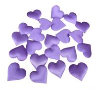 Valentine's Day Wedding Decorations 200 Pcs 3D Silk Love Heart Petals for Centerpieces and Event Styling (Purple)