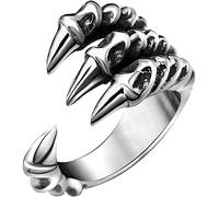 Valentine's Day Wedding jewelry ring Jewellery Accessories Men Women vintage Eagle Claw Open Finger ring Adjustable Rocker jewelry Gift, Beautiful design