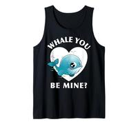 Valentines Day Whale You Be Mine Tank Top