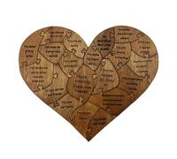 Valentines Day Wood Puzzle - Heart Shaped Romantic Couples Activity, Reasons Why I Love You Sign | 2024 Valentine Gift Date Night Couple Puzzle Wooden Piece Set Love Game