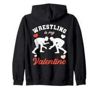 Valentine's Day Wrestling is My Valentine Zip Hoodie