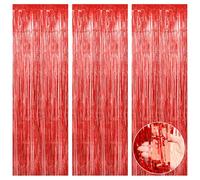 Valentines Decorations,Red Tinsel Curtains,Birthday Decorations,Graduation Party Decorations,Foil Curtain Background,Wedding Christmas Decorations Leaving Princess Balloons Classroom Kids Streamers