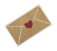 Valentines Door Mat - Captivating Envelope Heart Motif, Floor Mat, Heart Doormat | Entryway Rug for Front Door Garage Entrance Balcony Holiday Floor Home Decoration