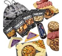 Valentines Food Gift Basket for Men - Over 2 lbs of Cheese, Sausage, Mixed Nuts, Great for Birthday, Care Package, Unique Charcuterie Meat and Cheese Food Gift Box