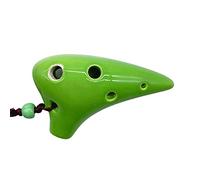 Valentine's Gift Ocarina 6 Hole Musical Instrument Ceramic Music Lover Mini Ocarina for Music Lover - Green
