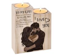 Valentines Gifts for Her Girlfriend,Heart-shaped Craft Candlestick Shelf Gifts for Women Wife,Birthday Gifts for Her Women Wife on Valentines Day Anniversary