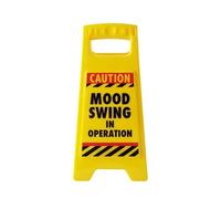 Valentines Gifts For Her His, Desk Warning Mood Swing In Operation Sign, Novelty Construction A Little Signs Gifts For Women Wife Girlfriend Mum Colleague Teachers Friends Families Kids
