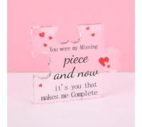 Valentines Gifts for Her，Puzzle Acrylic Hanging Ornament Romantic Valentine's Day, Christmas, and AnniversaryGift The Perfect Romantic Surprise for Him or Her