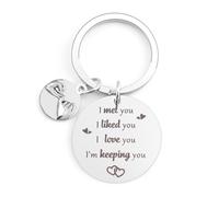 Valentines Gifts for Him, Boyfriend Gifts for Husband, Gifts for Girlfriend, Wife Gifts, Anniversary' Gifts for Her, Drive Safe Keyring Boyfriend, Fiancee Birthday Christmas Presents Keychain