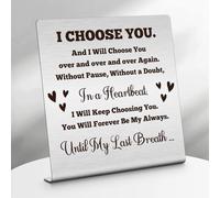 Valentines Gifts for Him Her Home Office Desk Decor Anniversary Wedding Gift for Couple To My Man Gifts Christmas Birthday Gift for Husband Boyfriend Plaque Sign Desk Decorations Sign