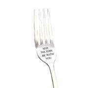 Valentines Gifts for Him Her Men Women May The Fork Be With You Dinner Fork Engraved Dinner Fork for Boyfriend Girlfriend Husband Wife Friends