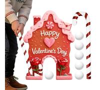 Valentines Golf Game Set - Tabletop Putting Play, Portable Love Theme Course, Felt Golf Kit with Club Balls, Interactive Party Entertainment Easy Carry, Holiday Game for Couples Family Friends